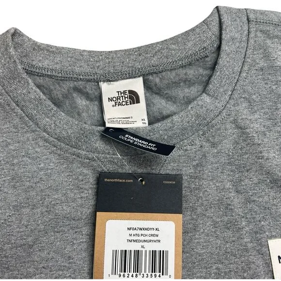 The North Face Sweatshirt Mens XL Grey Pullover Sporty Activewear Normcore - Picture 4 of 9